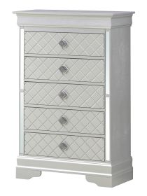 Glory Furniture Verona G6700-CH Chest , Silver Champagne