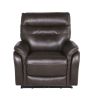 Contemporary Top-Grain Leather Recliner Set - Power Footrest, Power Headrest - Control Panel, USB Port, Home Button