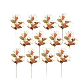 Set of 12, 18" Harvest Acorn/Berry Spray, Botanicals Decor for Harvest Festival Fall Festival & Thanksgiving Table Decorations