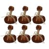 4x5.5" Sm Pumpkin Ornament, Set of 6 for Holiday Harvest Festival Fall Festival & Thanksgiving