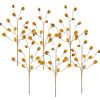 Set of 6, 28" Acorn Spray, Yellow, Botanicals Decor for Harvest Festival Fall Festival & Thanksgiving Table Decorations