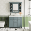 36'' Bathroom Vanity with Medicine Cabinet, Modern Mirror Cabinet with Adjustable Shelf