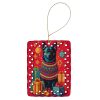 Schipperke Holiday Christmas Porcelain Ornament Christmas Tree Hanging Decorations for Home Christmas Holiday, Rectangle, Gift, Multicolor