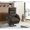 Liyasi Electric Power Lift Recliner Chair Sofa with Massage and Heat for Elderly, 3 Positions, 2 Side Pockets and Cup Holders, USB Ports