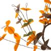 Set of 12, 8" Fall Leaves Wreath, Botanicals Decor for Harvest Festival Fall Festival & Thanksgiving Table Decorations