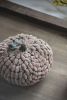 Set of 3, 4.8x4.8x4.8"H Chenille Weighted Pumpkin-Dark Brown, Pumpkin Ornament Decor for Holiday Harvest Festival Fall Festival & Thanksgiving