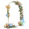 47.2" W x 86.6" H Iron Arch Roof for Garden Wedding