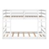 Full Over Full Bunk Bed with Ladder, White (OLD SKU:WF282788AAK)