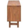 TV Stand 43.3"x11.8"x19.7" Solid Wood Teak