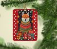 Shiba Inu Holiday Christmas Porcelain Ornament Christmas Tree Hanging Decorations for Home Christmas Holiday, Rectangle, Gift, Multicolor