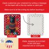 Schipperke Holiday Christmas Porcelain Ornament Christmas Tree Hanging Decorations for Home Christmas Holiday, Rectangle, Gift, Multicolor