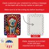 Kuvasz Holiday Christmas Porcelain Ornament Christmas Tree Hanging Decorations for Home Christmas Holiday, Rectangle, Gift, Multicolor