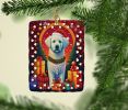 Kuvasz Holiday Christmas Porcelain Ornament Christmas Tree Hanging Decorations for Home Christmas Holiday, Rectangle, Gift, Multicolor