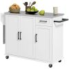 Kitchen Cart/Storage cabinet -White
