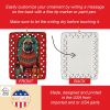 Mastiff Holiday Christmas Porcelain Ornament Christmas Tree Hanging Decorations for Home Christmas Holiday, Rectangle, Gift, Multicolor