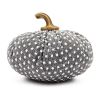 Set of 3, 7.5x7.5x5.5" Pumpkin, Pumpkin Ornament Decor for Holiday Harvest Festival Fall Festival & Thanksgiving