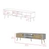 Tv Stand A Magness, Living Room, White / Macadamia