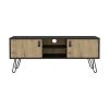 Tv Stand B Magness, Living Room, Black / Macadamia