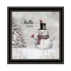 Trendy Decor 4U 2-Piece Vignette Winter - Peace On Earth Black Framed Wall Art for Living Room, Holiday Wall Art Print for Home Decor