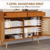 Kitchen Storage Cabinet Light Brown