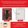 Labrador Retriever Holiday Christmas Porcelain Ornament Christmas Tree Hanging Decorations for Home Christmas Holiday, Rectangle, Gift, Multicolor
