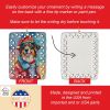 Australian Shepherd Christmas Porcelain Ornament Christmas Tree Hanging Decorations for Home Christmas Holiday, Rectangle, Gift, Multicolor